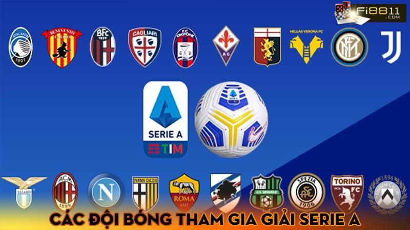 Các đội bóng tham gia Giải Serie A